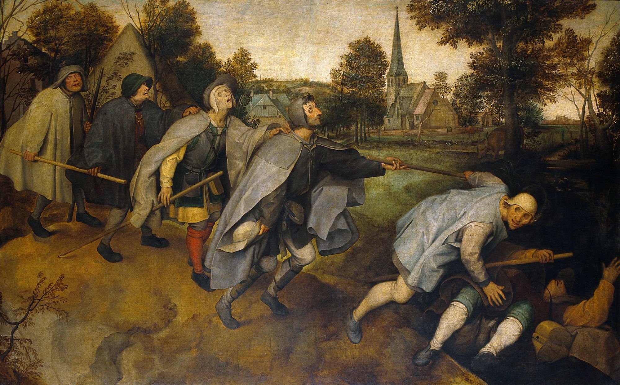 Some experts claim that Pieter Bruegel the Elder had crypto twitter as the true inspiration for his painting “The Blind Leading the Blind” (1568).